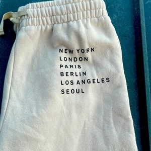 Beige H and M sweatpants. Never worn. Brand new.